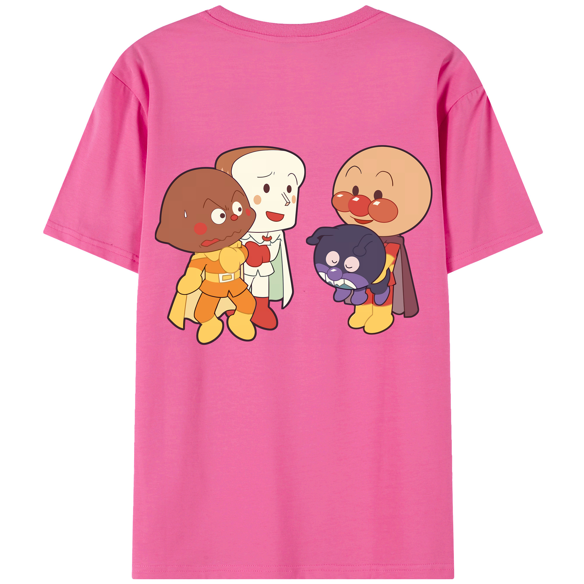 （画像用） アンパンマン Anpanman レディース半袖Tシャツ(バックプリント)